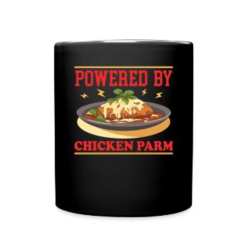 Chicken Parmesan | Chicken Parm Geschenk - Tasse einfarbig - Schwarz - Vorne