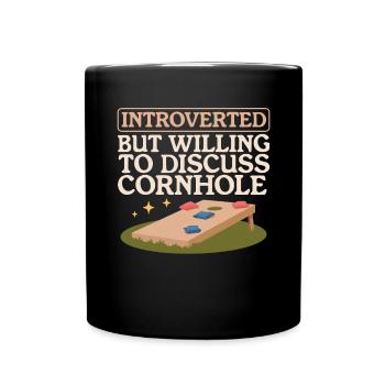 Cornhole Player Bean Bag Blind Hole Cadeau - Mug uni - noir - Devant