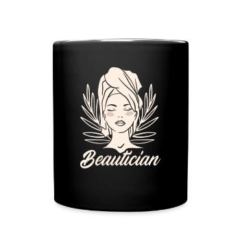 Hautpflege Kosmetikerin Kosmetik - Tasse einfarbig - Schwarz - Vorne