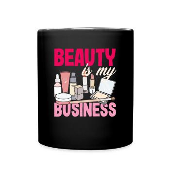 Hautpflege Kosmetikerin Kosmetik - Tasse einfarbig - Schwarz - Vorne