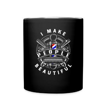 Barber Homme Coiffeur Coiffeur - Mug uni - noir - Devant