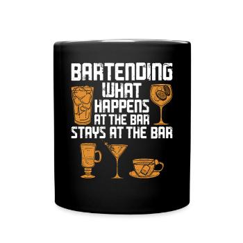 Bartender Mixologist Bartending - Tasse einfarbig - Schwarz - Vorne
