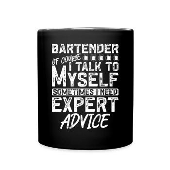 Barman Mixologue Barman De - Mug uni - noir - Devant
