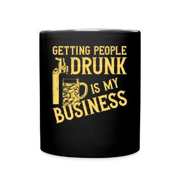Bartender Mixologist Getting - Tasse einfarbig - Schwarz - Vorne