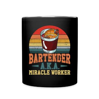 Bartender Mixologist Bartender - Full Colour Mug - black - Front