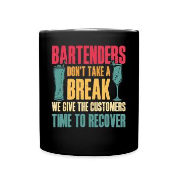 Bartender Mixologist Bartenders - Tasse einfarbig - Schwarz - Vorne