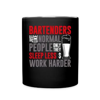 Bartender Mixologist Bartenders - Full Colour Mug - black - Front