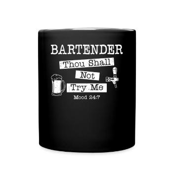 Bartender Mixologist Bartender - Full Colour Mug - black - Front