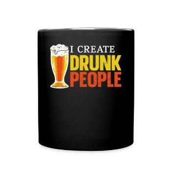 Bartender Mixologist I Create - Tasse einfarbig - Schwarz - Vorne