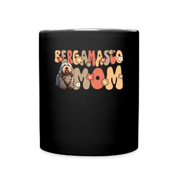 Bergamasker Hirtenhund Groovy Bergamasco Mom - Tasse einfarbig - Schwarz - Vorne