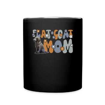 Flat Coated Retriever Groovy Flat-Coat Mom - Full Colour Mug - black - Front