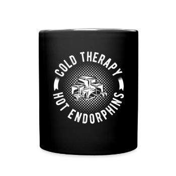 Ice Water frozen therapy Hot Endorphins Gift Idea - Tasse einfarbig - Schwarz - Vorne
