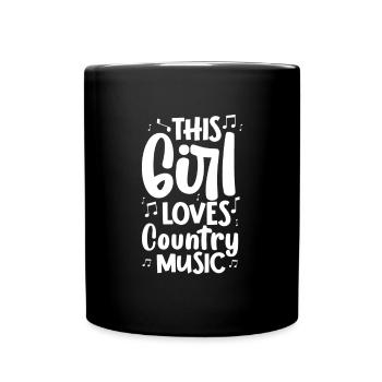 Country Music Country Music Gift - Full Colour Mug - black - Front