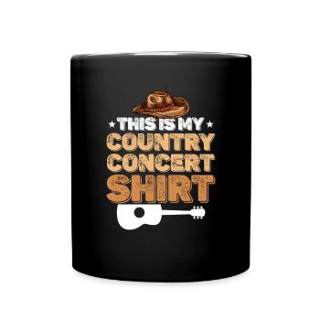 Country Music Country Music Gift - Full Colour Mug - black - Front