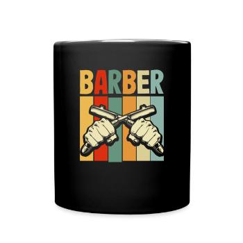 Barber Homme Coiffeur Coiffeur - Mug uni - noir - Devant