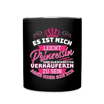 Princess & Saleswoman Cool Sellers - Full Colour Mug - black - Front