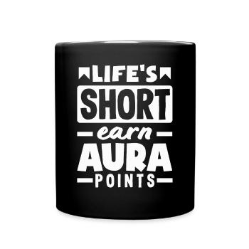 Vies courtes Gagnez des points d’aura Champion Daily Trendy - Mug uni - noir - Devant