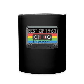 Le meilleur des années 1960 Vintage Cassette Retro Anniversaire - Mug uni - noir - Devant