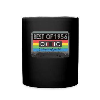 Le meilleur de 1956 Vintage Cassette Rétro Anniversaire - Mug uni - noir - Devant