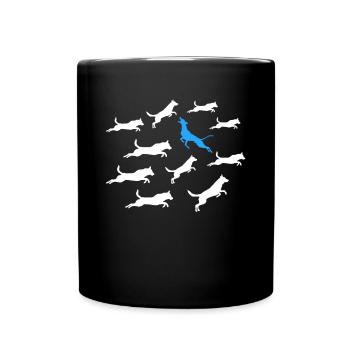 Against the tide Individuality and style Dogs - Full Colour Mug - black - Front