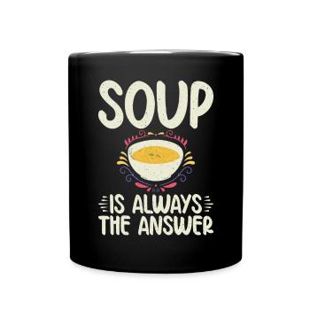Soup Lovers Gifts - Full Colour Mug - black - Front