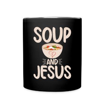 Soup Lovers Gifts - Full Colour Mug - black - Front