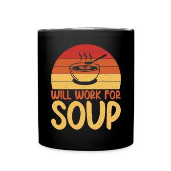Soup Lovers Gifts - Full Colour Mug - black - Front