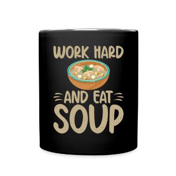 Soup Lovers Gifts - Tasse einfarbig - Schwarz - Vorne