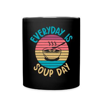 Soup Lovers Gifts - Tasse einfarbig - Schwarz - Vorne