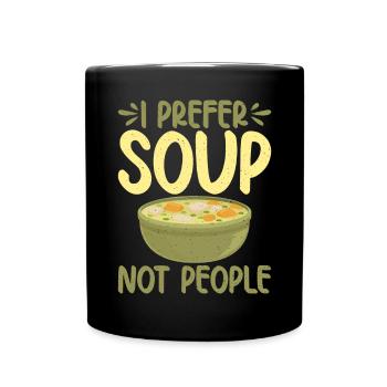 Soup Lovers Gifts - Tasse einfarbig - Schwarz - Vorne