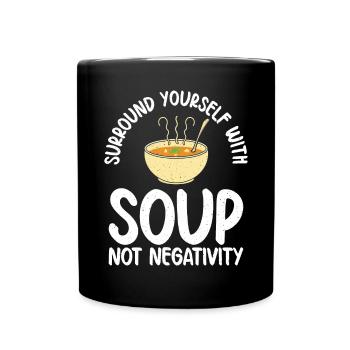 Soup Lovers Gifts - Full Colour Mug - black - Front