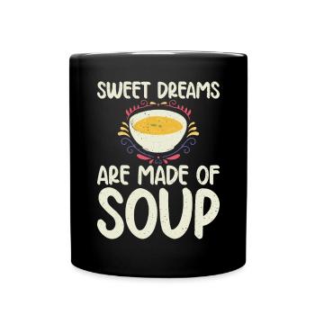 Soup Lovers Gifts - Full Colour Mug - black - Front