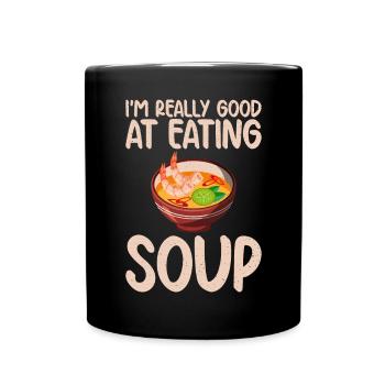 Soup Lovers Gifts - Tasse einfarbig - Schwarz - Vorne