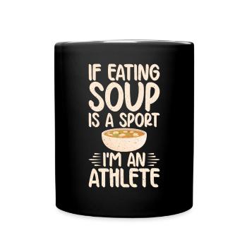 Soup Lovers Gifts - Tasse einfarbig - Schwarz - Vorne