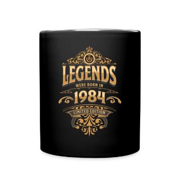 1984 Legend Birthday 1984 Year of birth - Full Colour Mug - black - Front