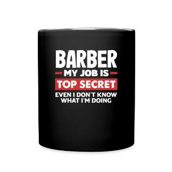 Barber Homme Coiffeur Coiffeur - Mug uni - noir - Devant