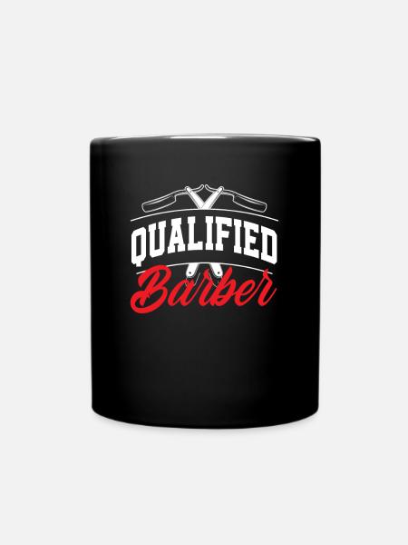 Barber Herren Friseur Frisör - Tasse einfarbig - Schwarz