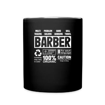 Barber Homme Coiffeur Coiffeur - Mug uni - noir - Devant