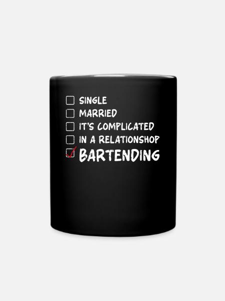 Bartender Mixologist Single - Tasse einfarbig - Schwarz