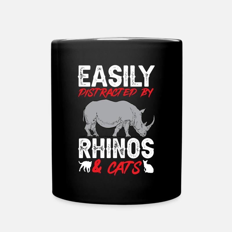 Rhino Rhino Licorne - Mug uni - noir
