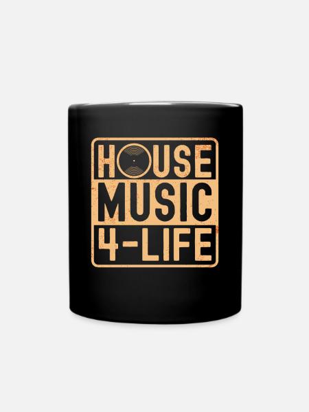 House Music - Full Colour Mug - black
