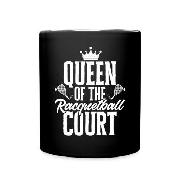 Racquetball Spieler Racquetball - Tasse einfarbig - Schwarz - Vorne