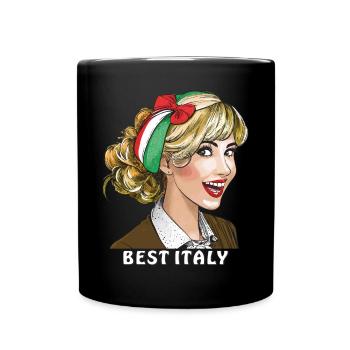 WOMAN ITALY BEST ITALY - Full Colour Mug - black - Front
