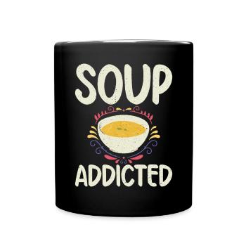 Soup Lovers Gifts - Full Colour Mug - black - Front