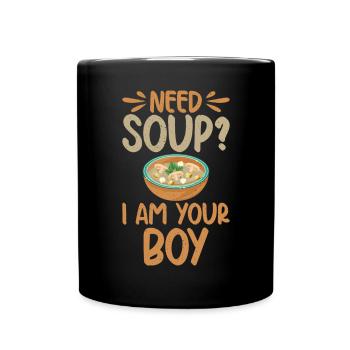 Soup Lovers Gifts - Full Colour Mug - black - Front