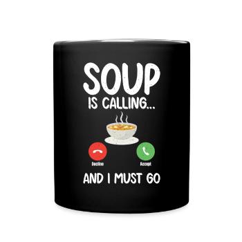 Soup Lovers Gifts - Tasse einfarbig - Schwarz - Vorne