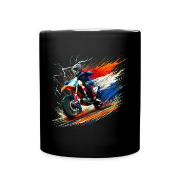 Dutch colors motorcycle t-shirts Dutch - Full Colour Mug - black - Front