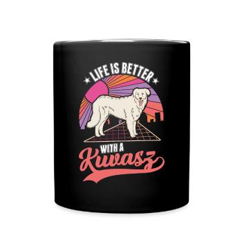 Feasting is better with Kuvasz - Full Colour Mug - black - Front