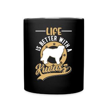 Feasting is better with Kuvasz - Full Colour Mug - black - Front