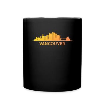 Vancouver Canada, canadian - Tasse einfarbig - Schwarz - Vorne